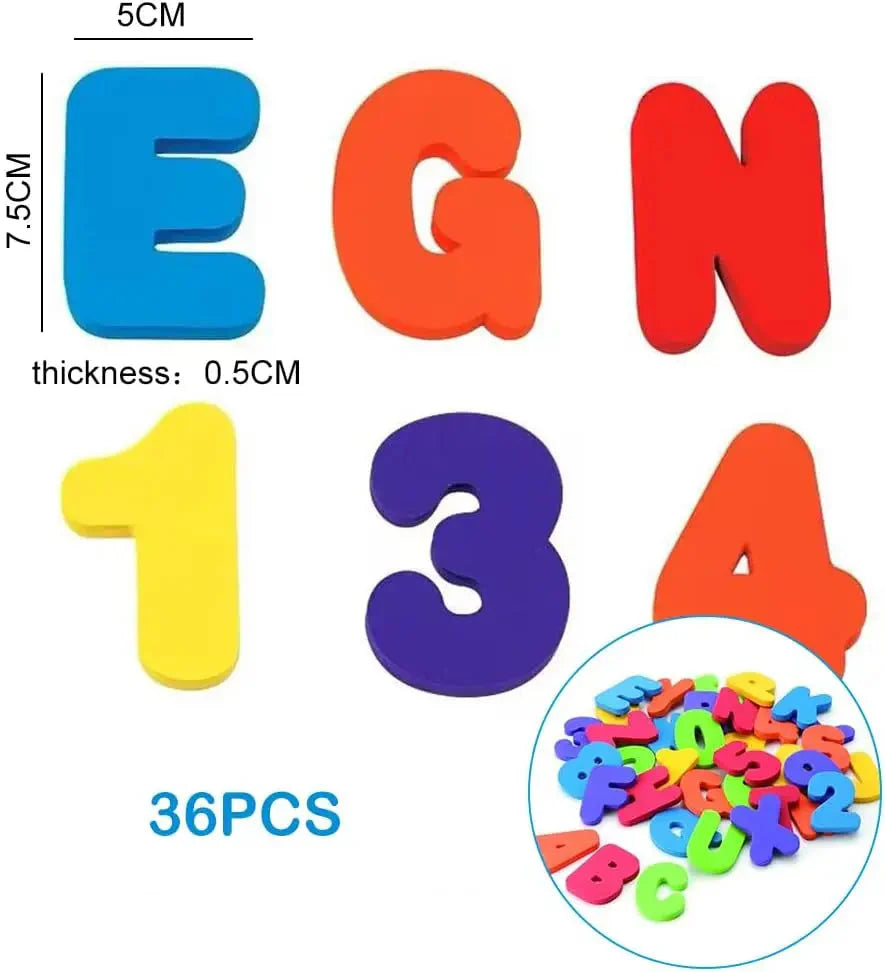 AquaLearn™ – Kleurrijke Badletters en Cijfers – Educatief Badspeelgoed Kinderen