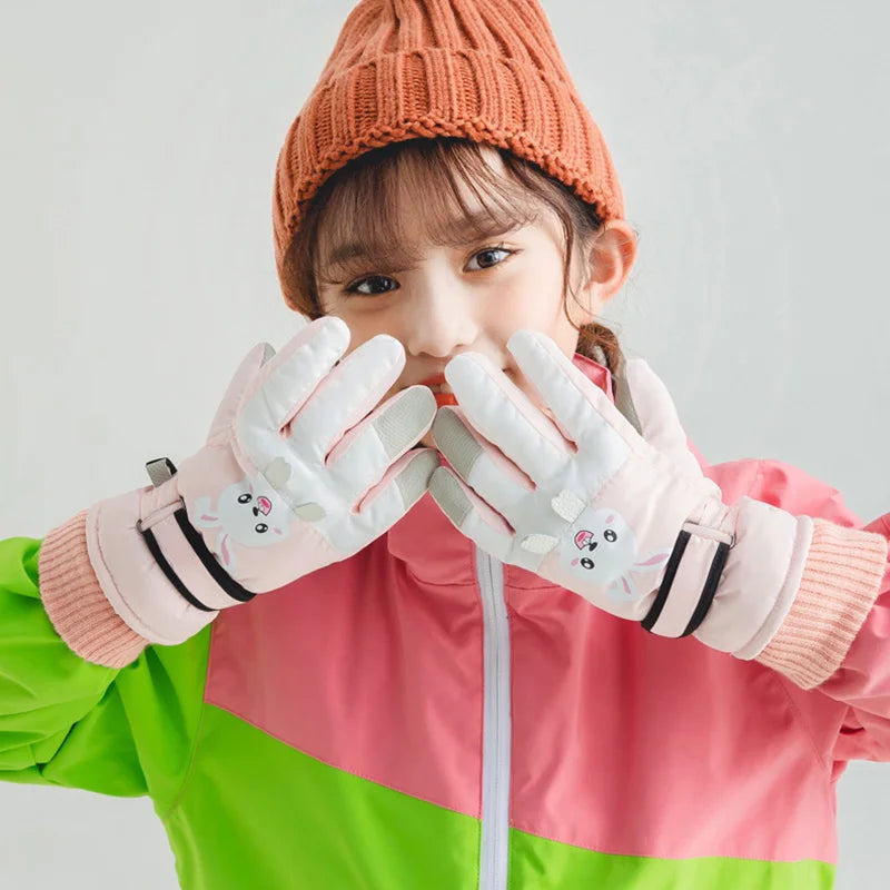 FrostyGrip™ – Warme Ski Handschoenen met Antislip – Kinder Winterhandschoenen