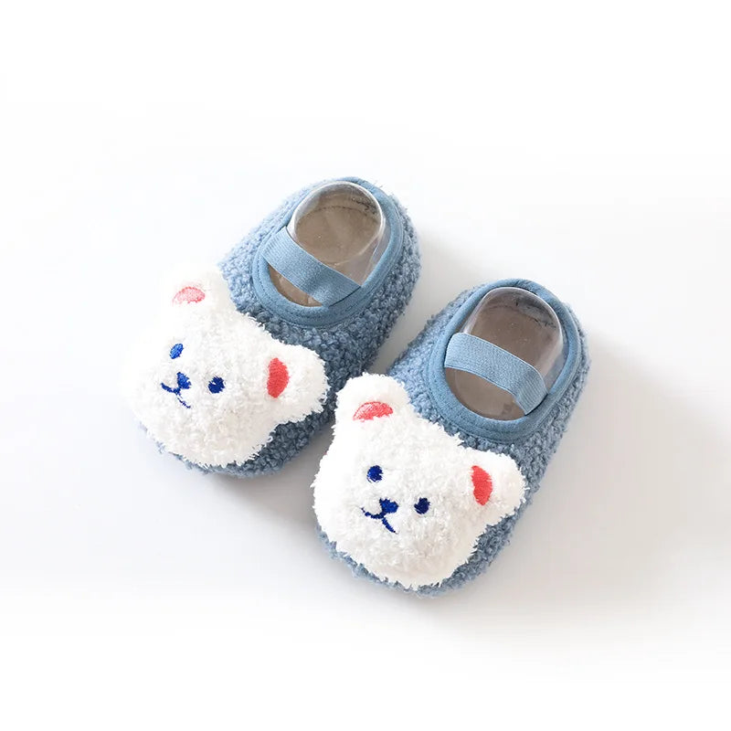 SnugglePaws™ – Warme Beren Slofjes – Antislip Winterpantoffels Baby