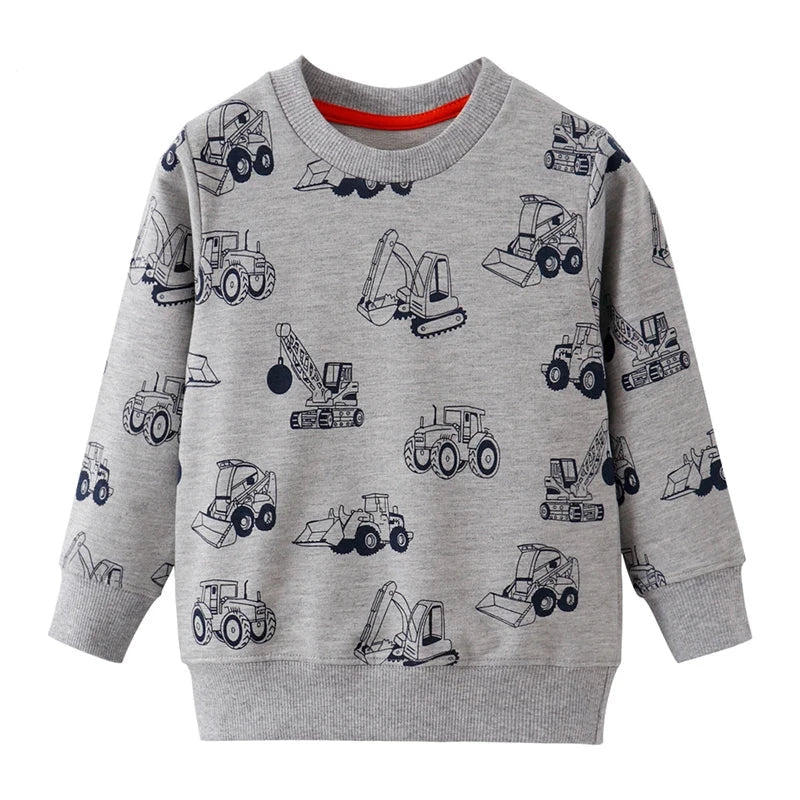 RoaryRoar™ – Zachte Sweater met Dino Print – Unisex Kindertrui