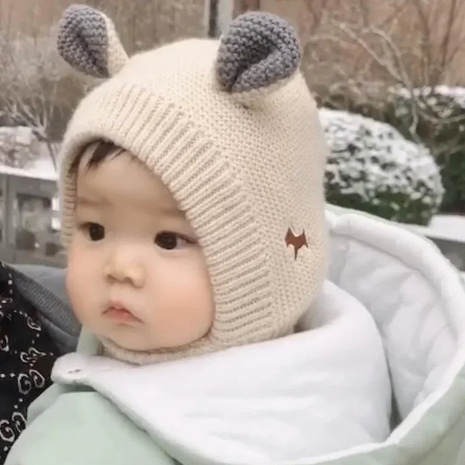 CozyEars™ – Warme Balaclava met Oortjes – Baby Wintermuts