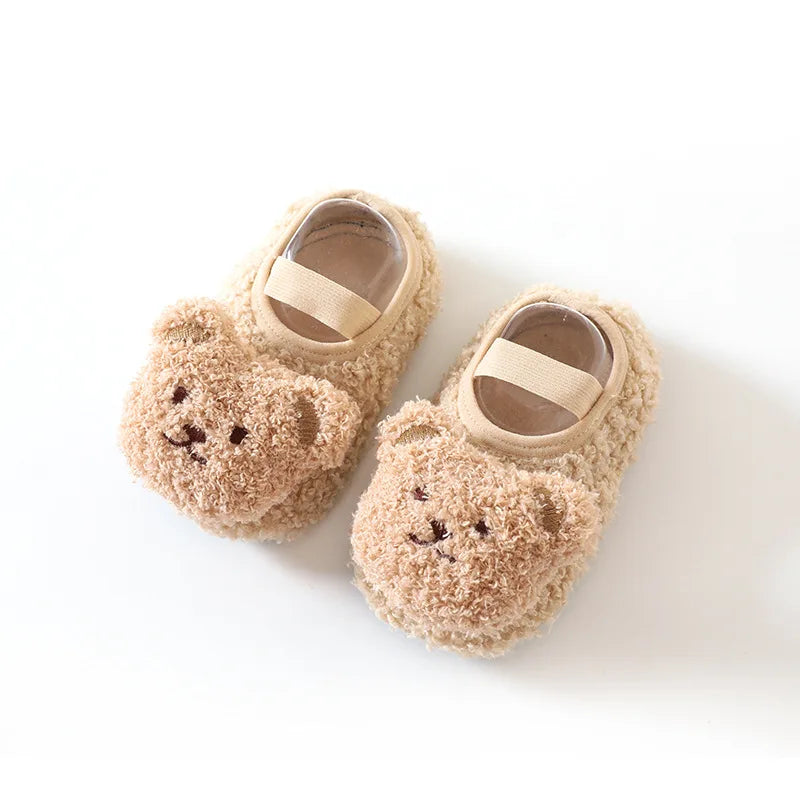 SnugglePaws™ – Warme Beren Slofjes – Antislip Winterpantoffels Baby