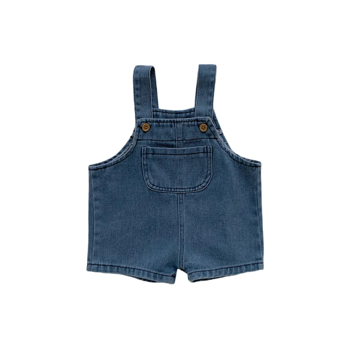 TrailTogs™ – Denim Tuinbroek voor Actieve Dagen – Baby Speeloutfit Set