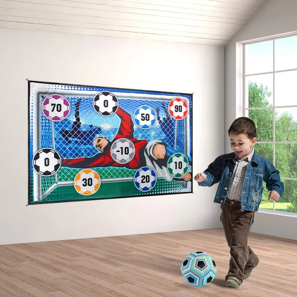 KickCling™ – Plakbare Voetbalmat voor Binnen & Buiten – Actief Speelplezier voor Kinderen