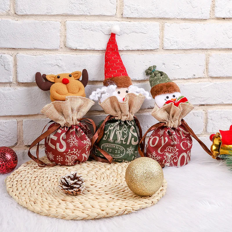 FestiveSacks™ – Luxe Herbruikbare Cadeauzakjes – Kerst Geschenk Tasje
