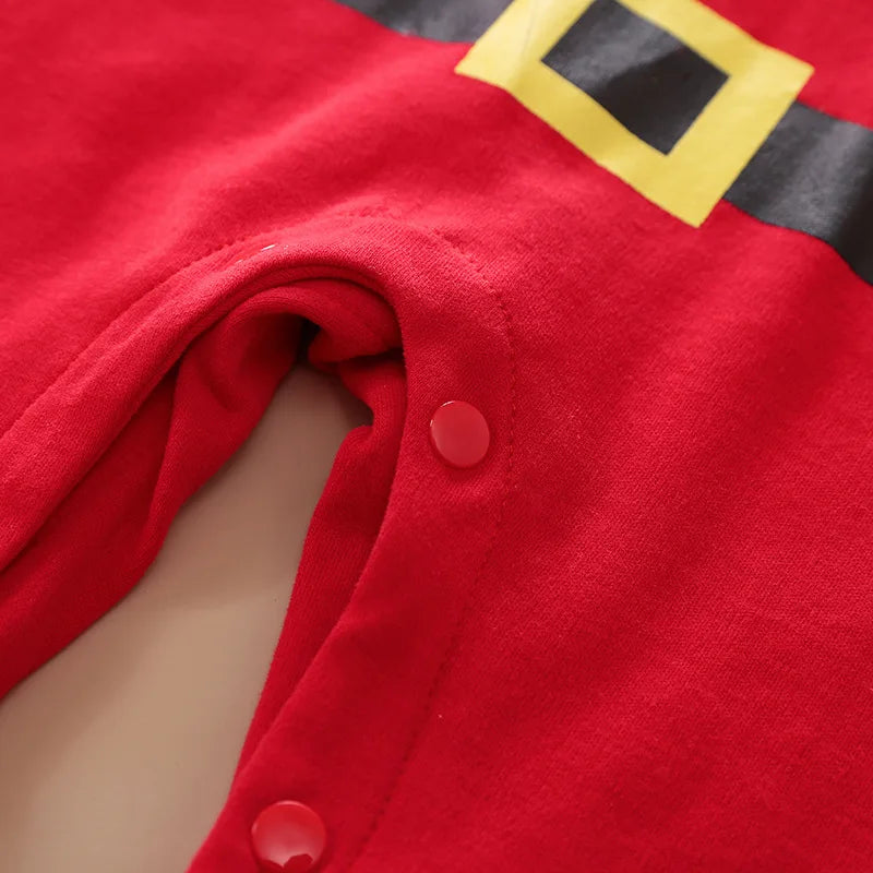 SantaSnug™ – Zacht Kerst Kostuum van Katoen – Baby Eerste Kerstoutfit