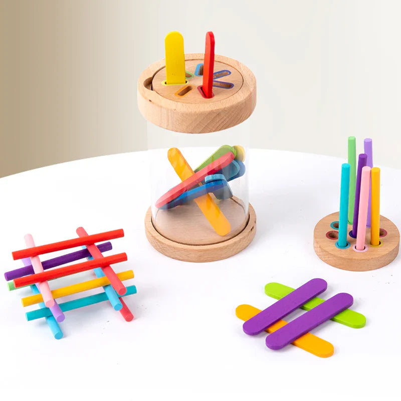 ColourNest™ – Montessori Sorteerspel Kleuren – Educatief Activiteitenspeelgoed
