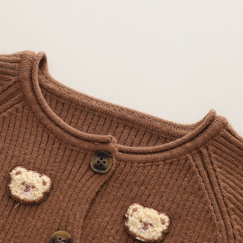 BearHug™ – Tweedelige Winterset met Beertjes – Warme Baby & Peuter Outfit