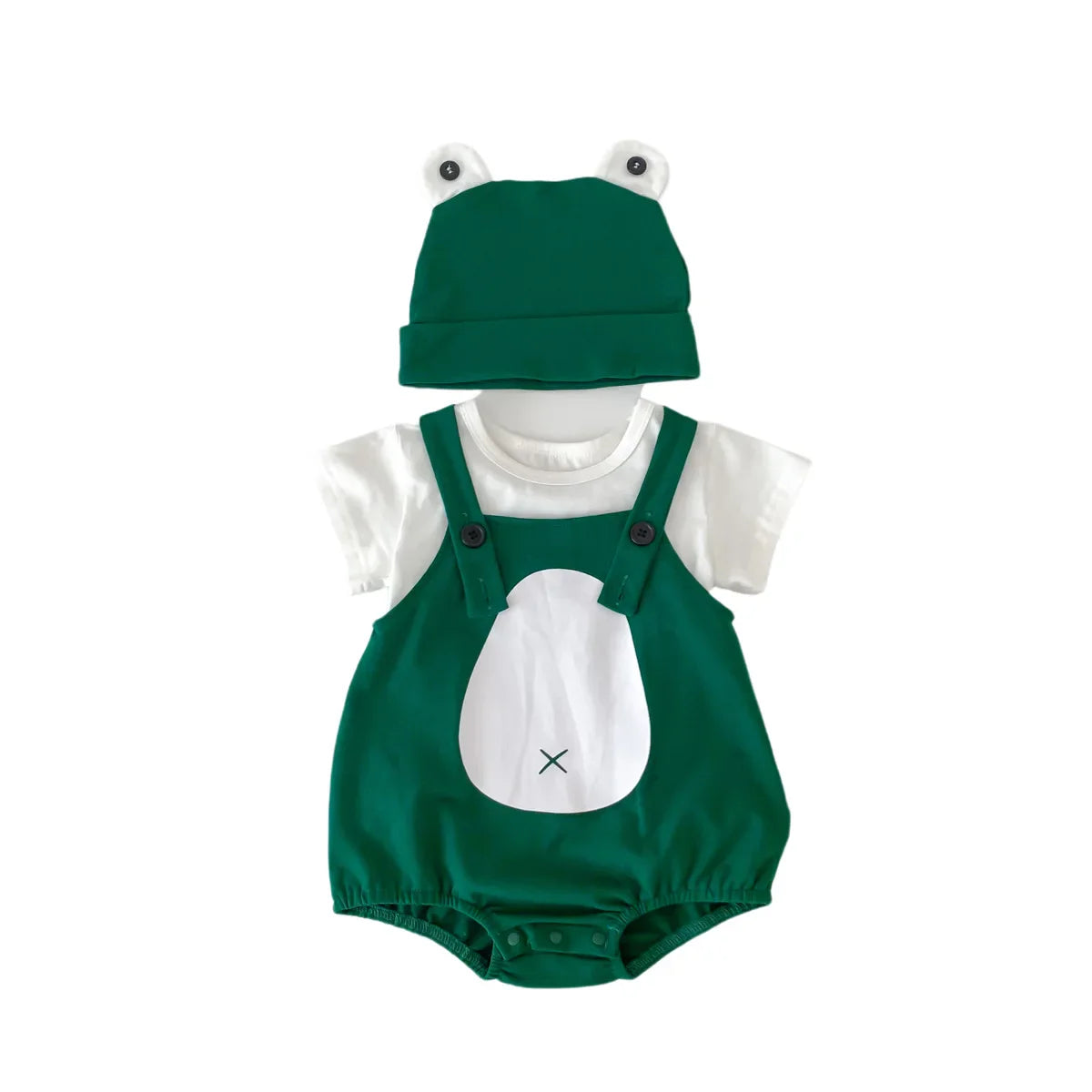 FroggyFit™ – Schattige Kikker Babyset – Comfortabel Zomerpakje