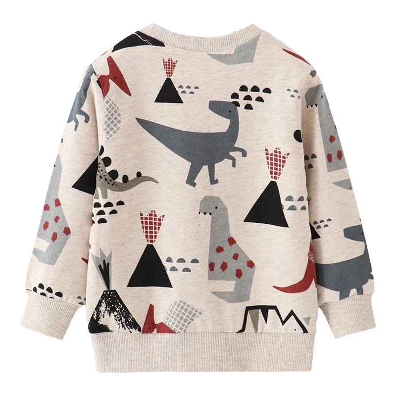 RoaryRoar™ – Zachte Sweater met Dino Print – Unisex Kindertrui