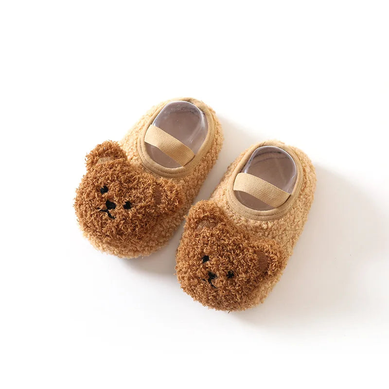 SnugglePaws™ – Warme Beren Slofjes – Antislip Winterpantoffels Baby
