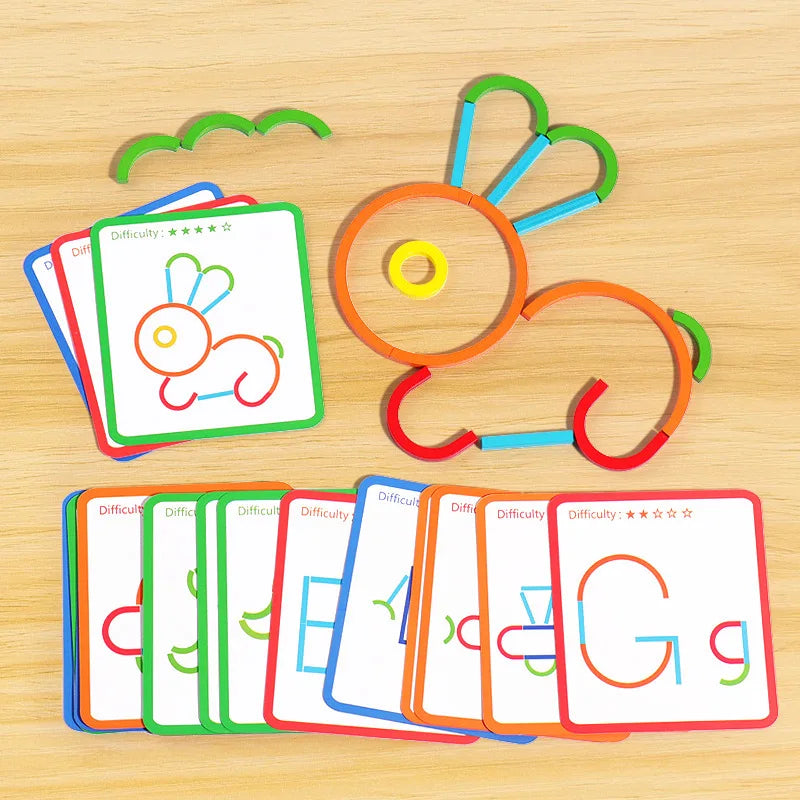 ShapeNest™ – Creatieve Houten Vormpuzzel – Educatief Speelgoed voor Kinderen