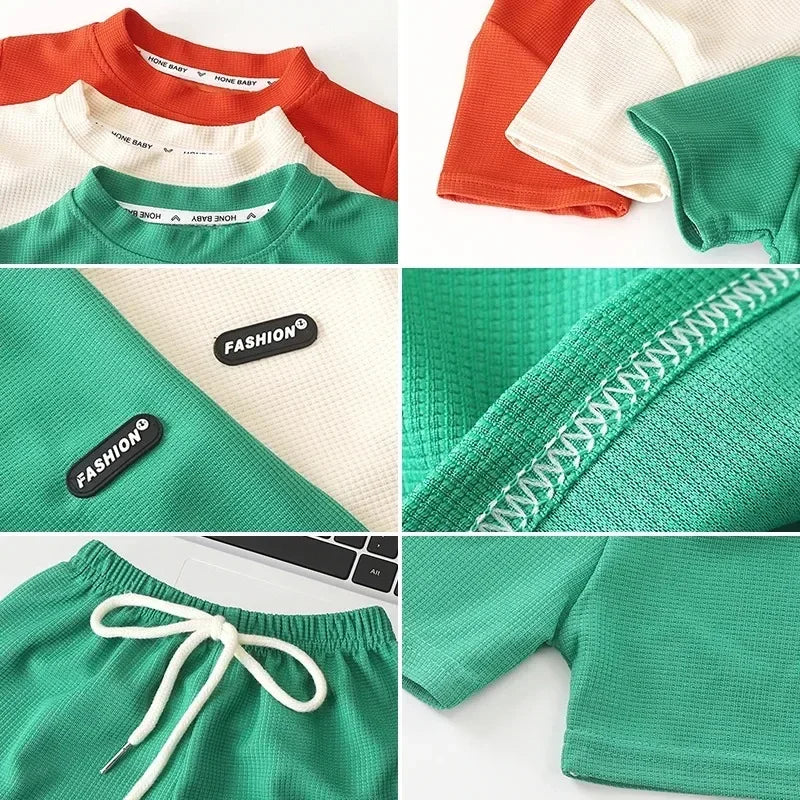BreezePlay™ – Lichtgewicht Set met Sportieve Stijl – Jongens Zomeroutfit