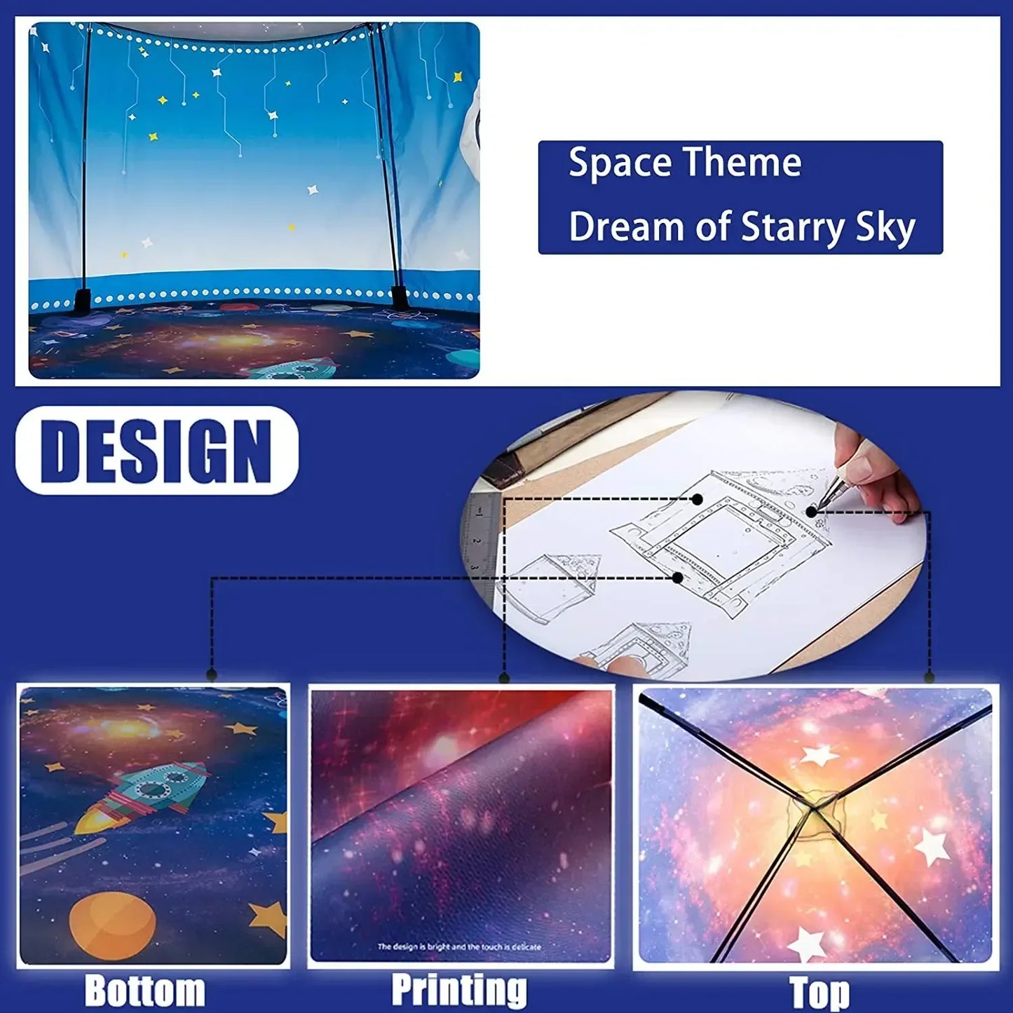 AdventurePod™ – Fantasierijke Pop-up Tent – Creatief Speelplezier voor Kinderen