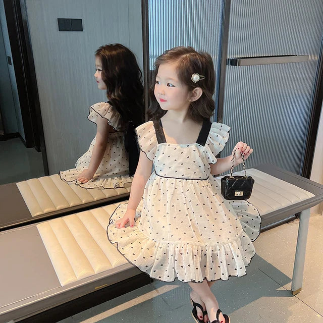 HeartLoom™ – Zomerjurk met Hartjesprint – Luchtige Meisjesjurk