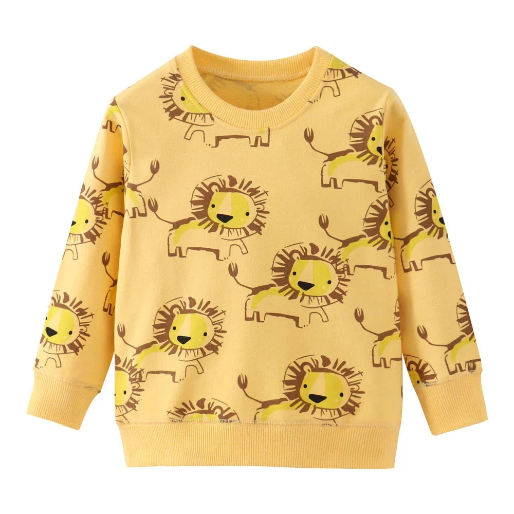 RoaryRoar™ – Zachte Sweater met Dino Print – Unisex Kindertrui