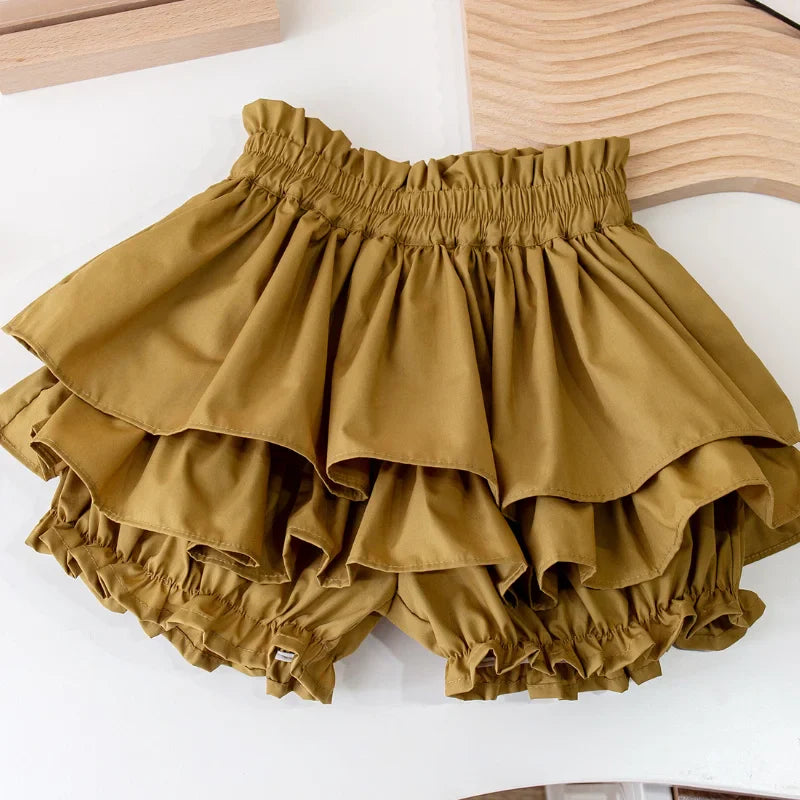 DaisyDrape™ – Zomerset met Bloemenprint – Meisjes Outfit met Volants