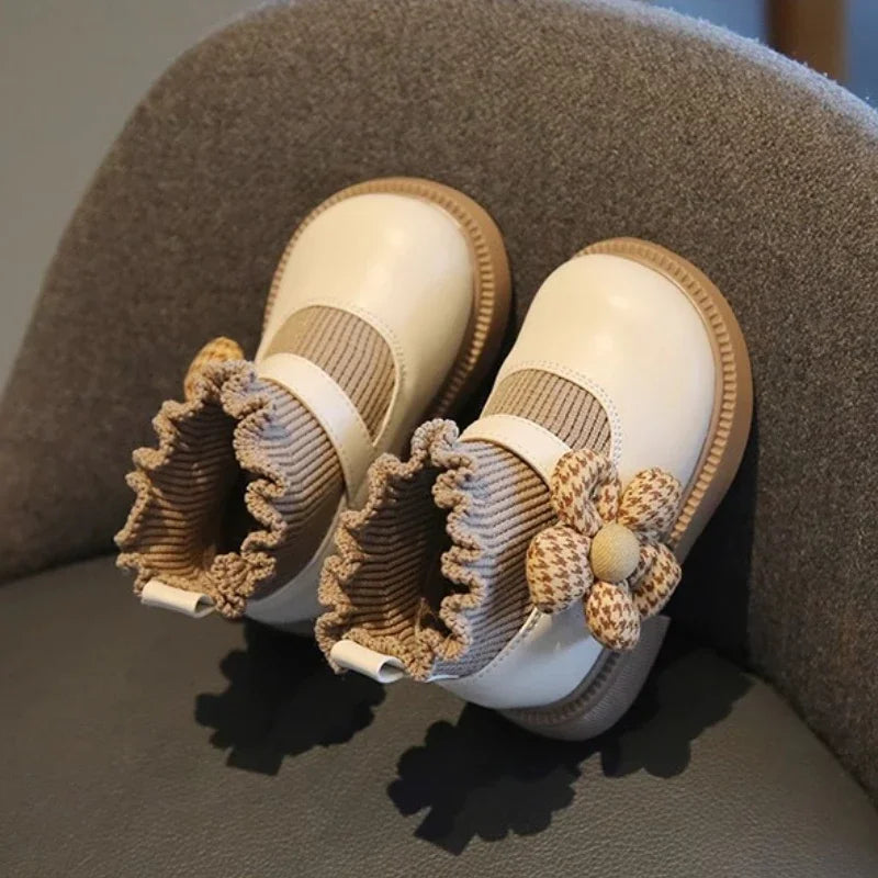 BlossomBoots™ – Elegante Laarzen met Bloemdetail – Baby Meisjes Schoenen