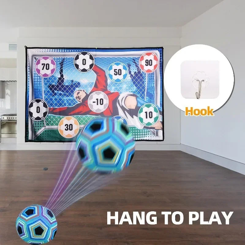 KickCling™ – Plakbare Voetbalmat voor Binnen & Buiten – Actief Speelplezier voor Kinderen