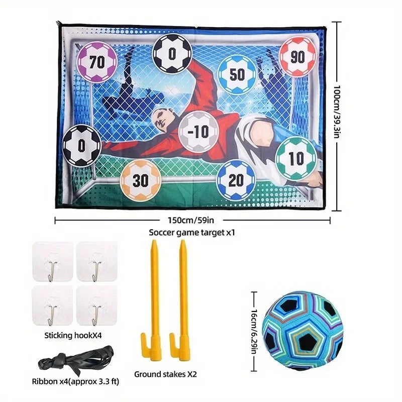 KickCling™ – Plakbare Voetbalmat voor Binnen & Buiten – Actief Speelplezier voor Kinderen
