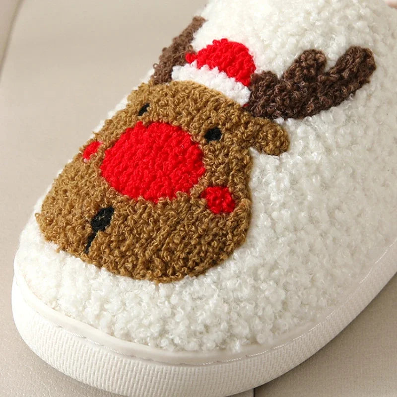 JollyRein™ – Warme Kerstpantoffels met Antislip – Feestelijke Kerst Pantoffels