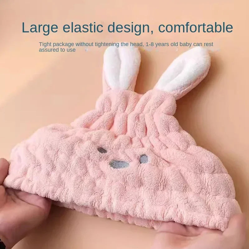 BunnyDry™ – Sneldrogende Haarmuts – Zachte Kinderhanddoek