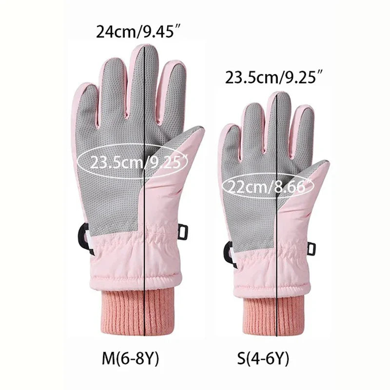 FrostyGrip™ – Warme Ski Handschoenen met Antislip – Kinder Winterhandschoenen