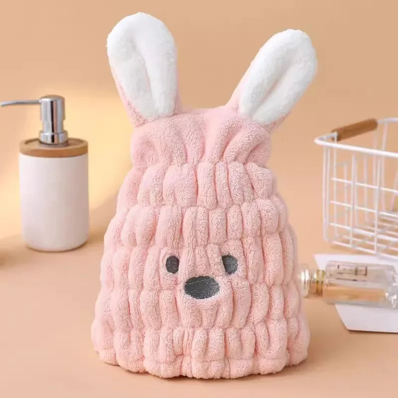 BunnyDry™ – Sneldrogende Haarmuts – Zachte Kinderhanddoek