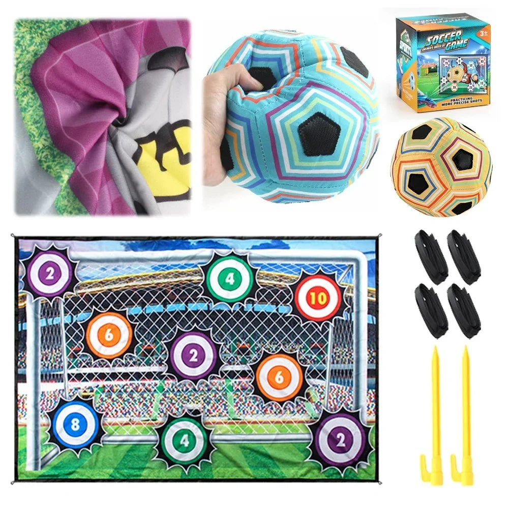 KickCling™ – Plakbare Voetbalmat voor Binnen & Buiten – Actief Speelplezier voor Kinderen