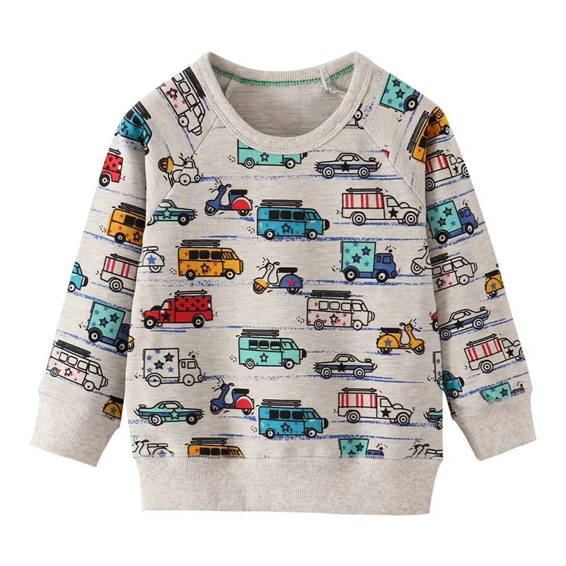 RoaryRoar™ – Zachte Sweater met Dino Print – Unisex Kindertrui