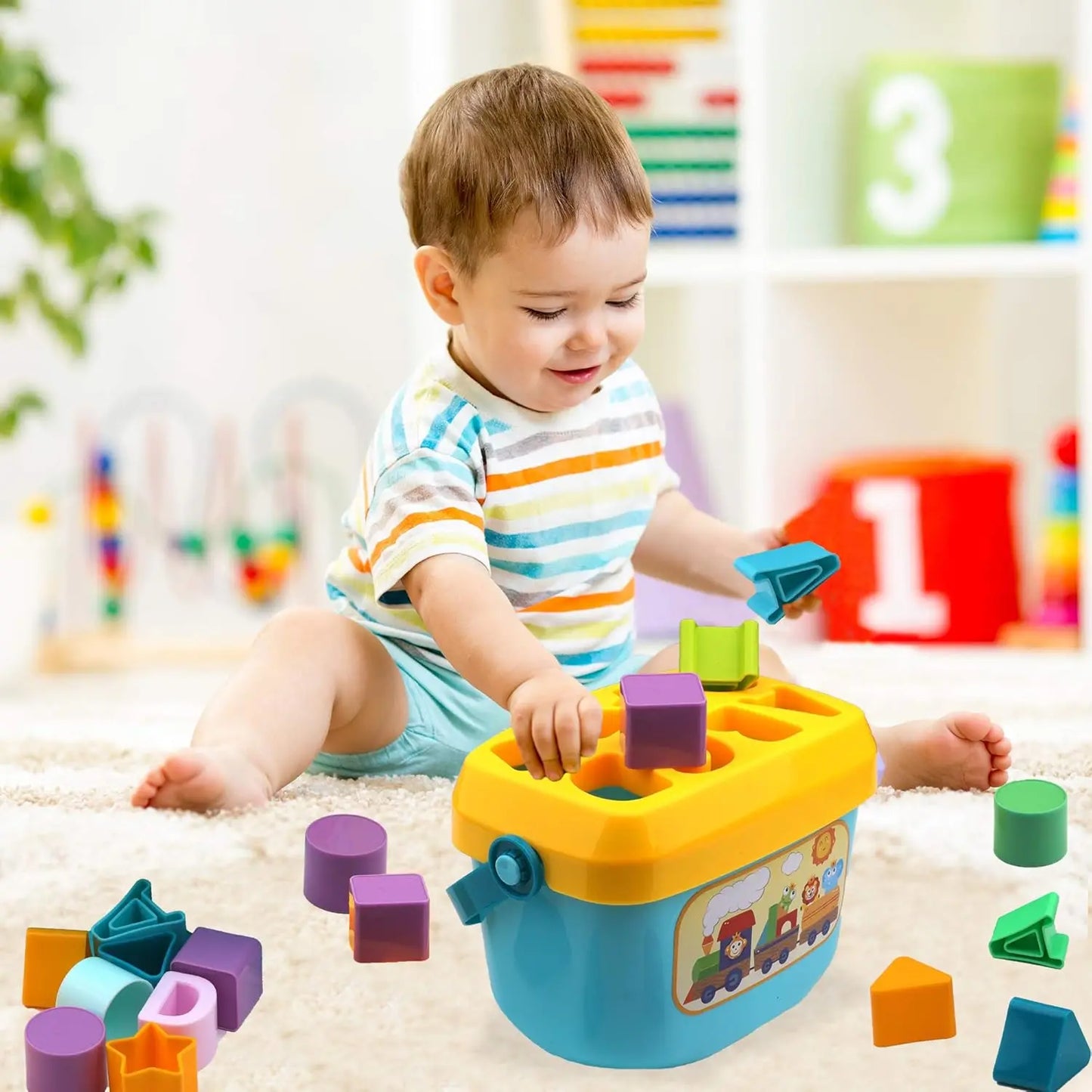 ShapeSmart™ – Educatieve Vormensorteerder – Interactief Peuter Speelgoed