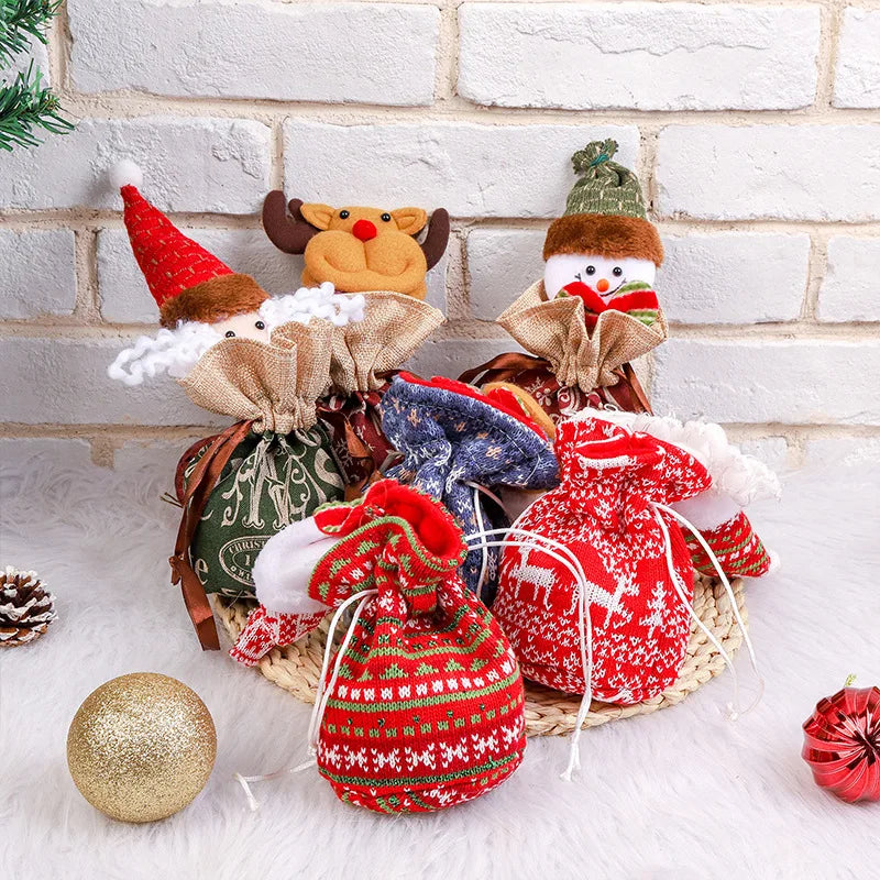FestiveSacks™ – Luxe Herbruikbare Cadeauzakjes – Kerst Geschenk Tasje