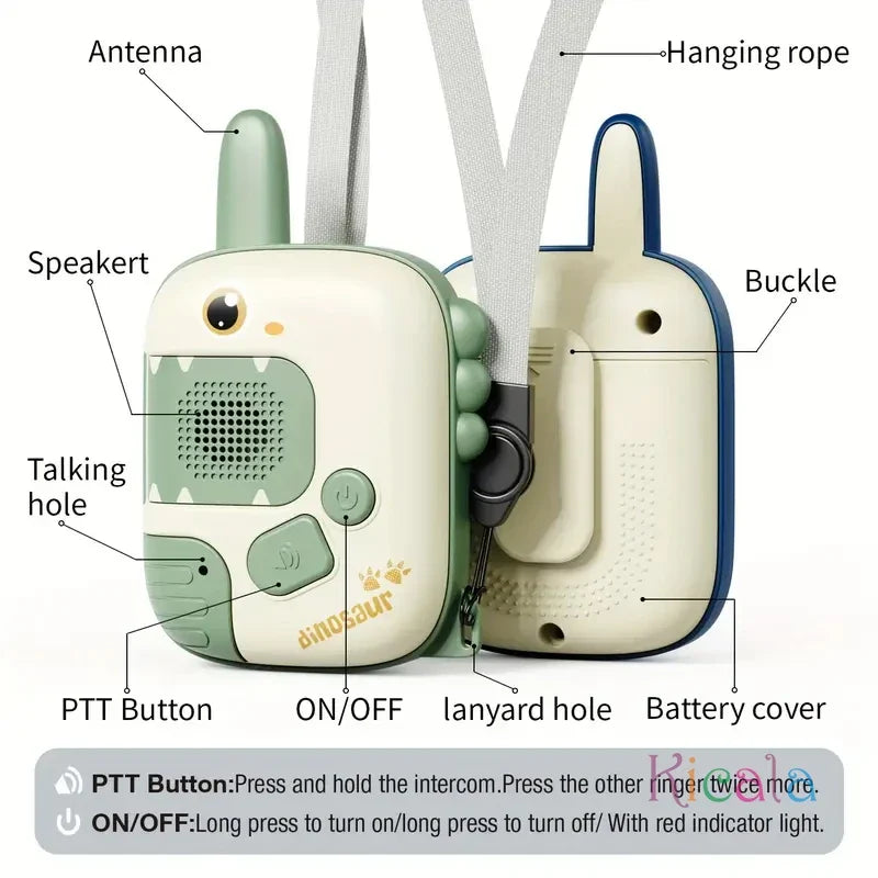 RaptorTalk™ – Dino Walkie-Talkies voor Kinderen – Avontuurlijke Communicatie