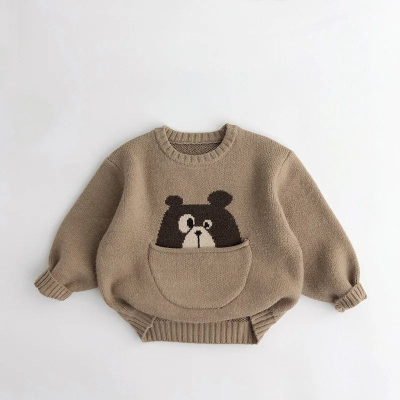 CritterHood™ – Zachte Sweater met Dierenprint – Unisex Kindertrui