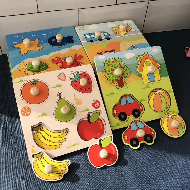 ShapeSmart™ – Educatieve Houten Puzzel – Kleuren & Vormen Ontdekspel
