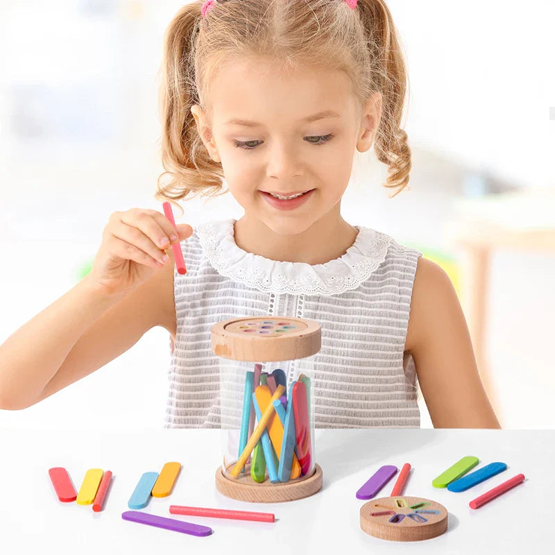 ColourNest™ – Montessori Sorteerspel Kleuren – Educatief Activiteitenspeelgoed