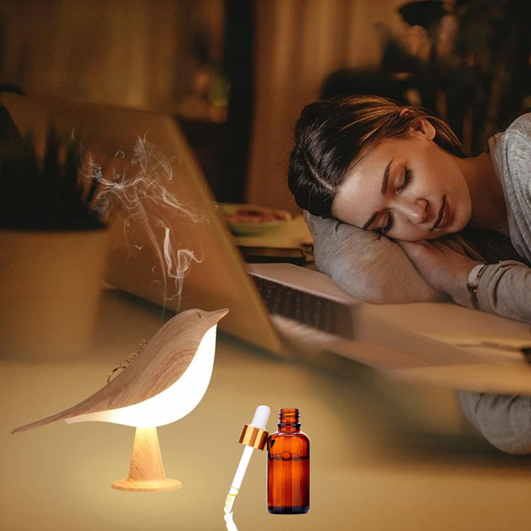GlowMagpie™ – Draadloze LED Nachtlamp met Aromatherapie – Touch Bedlamp