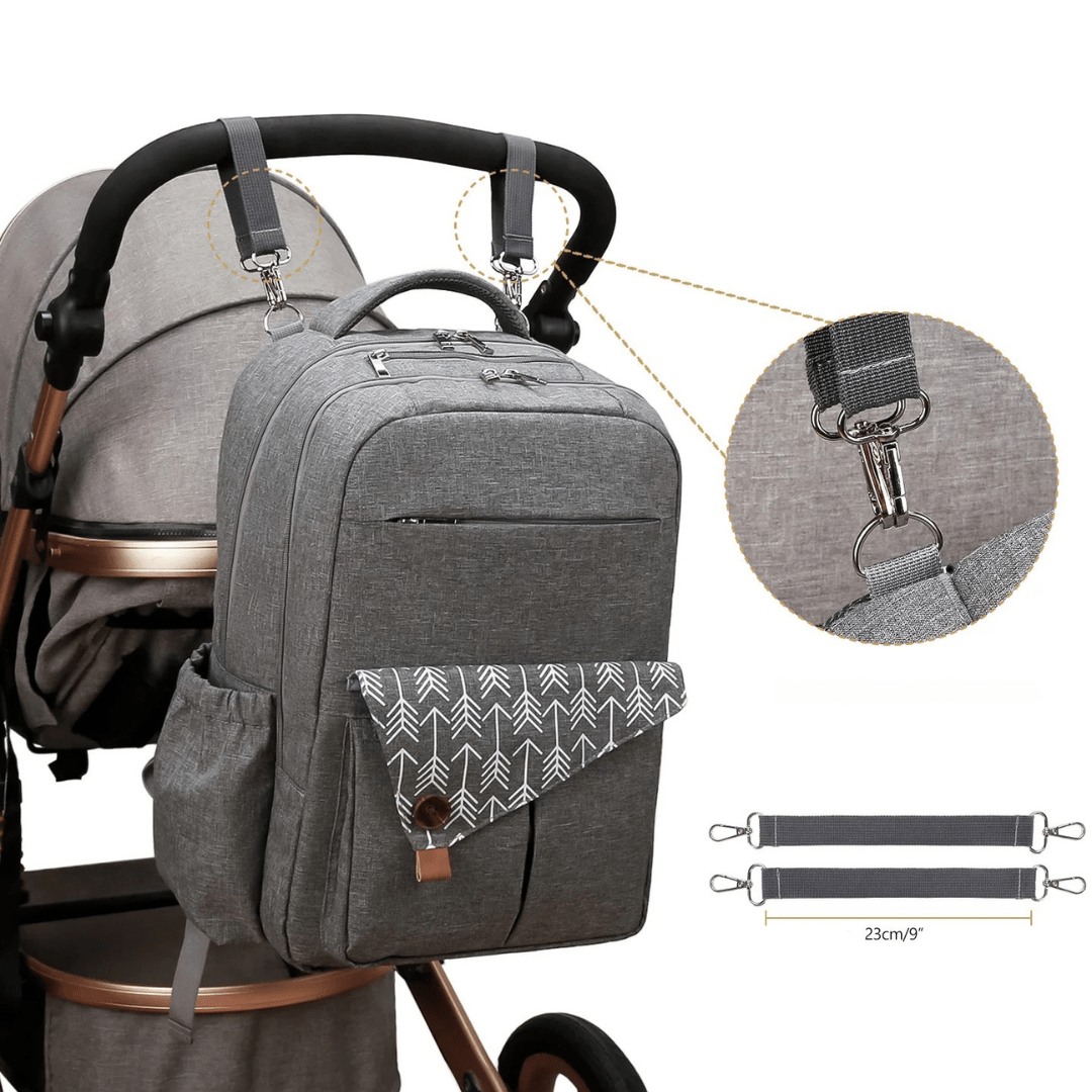 CarryMosaic™ – Luierrugzak met XL-Opening & Thermovakken – Reisvriendelijke Oudertas