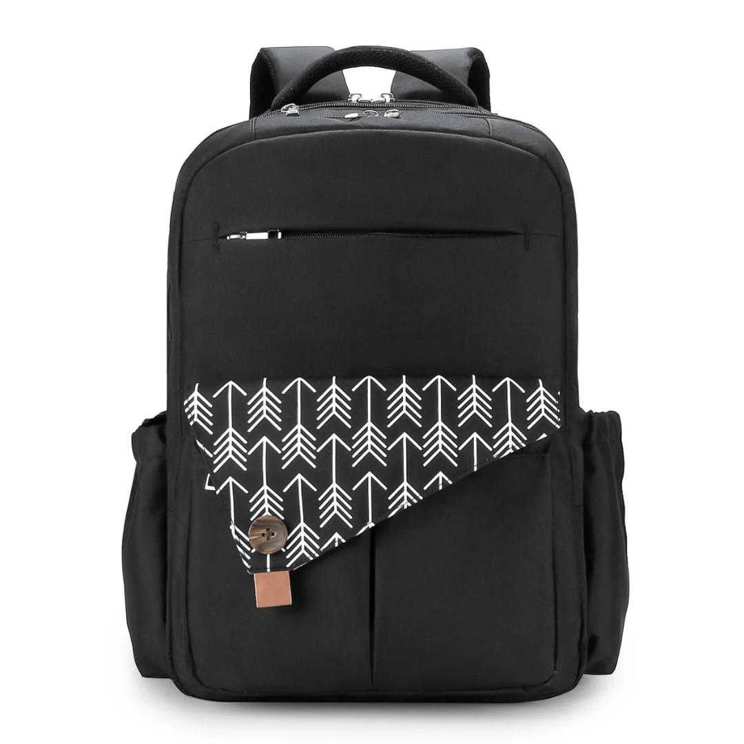 CarryMosaic™ – Luierrugzak met XL-Opening & Thermovakken – Reisvriendelijke Oudertas