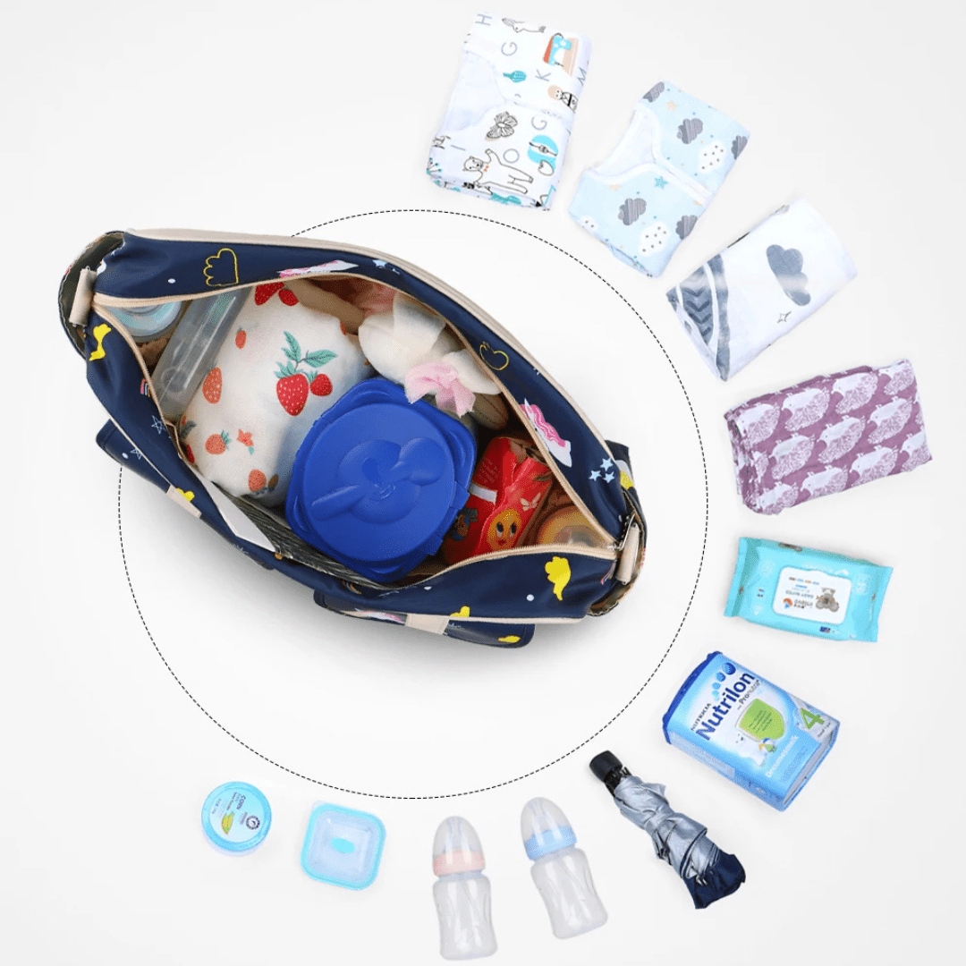 LilliPack™ – Stijlvolle Luiertas met Slimme Indeling – Comfortabele Babyverzorging