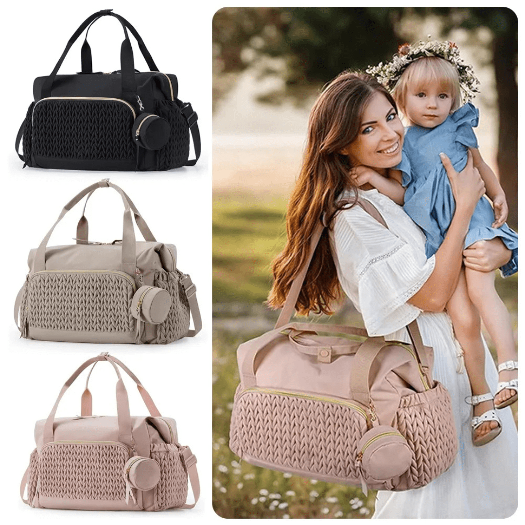 NadaTote™ – Stijlvolle Luiertas met Slimme Indeling – Comfortabele Babyverzorgingstas