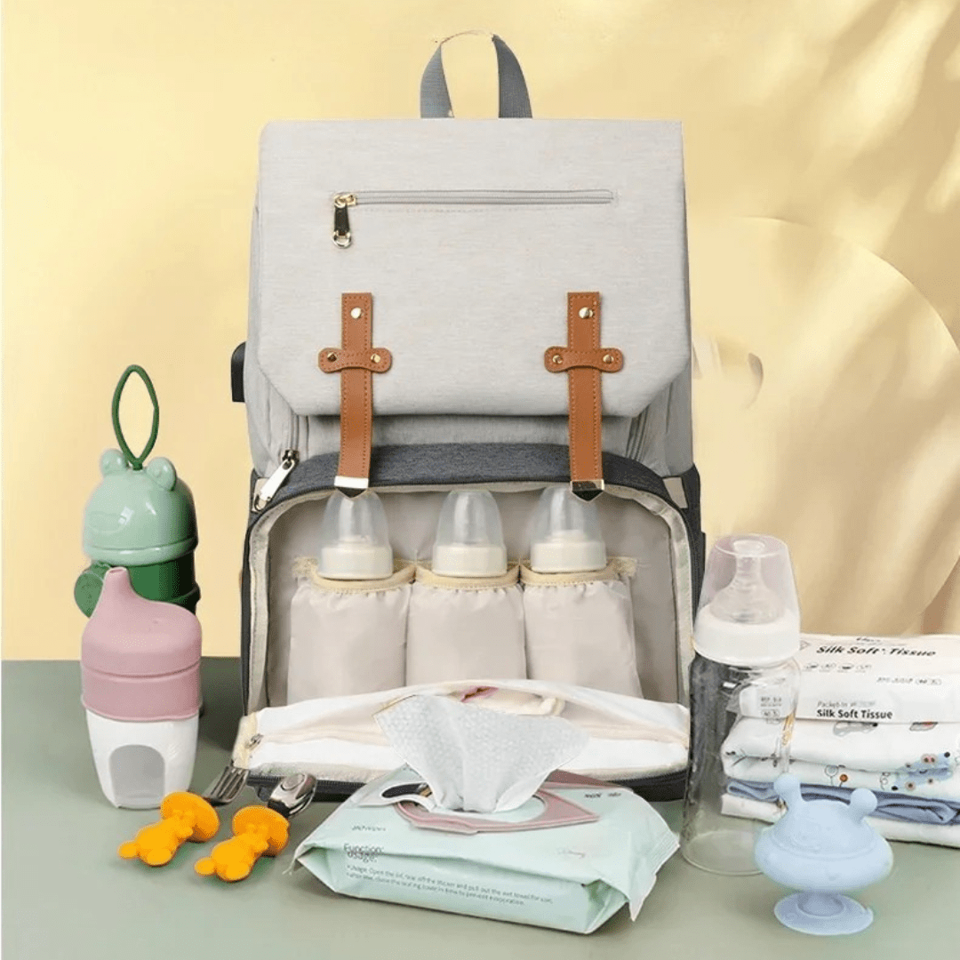 UrbanRobby™ – Stijlvolle Luierrugzak met 30L Capaciteit – Comfortabele Babyverzorgingstas