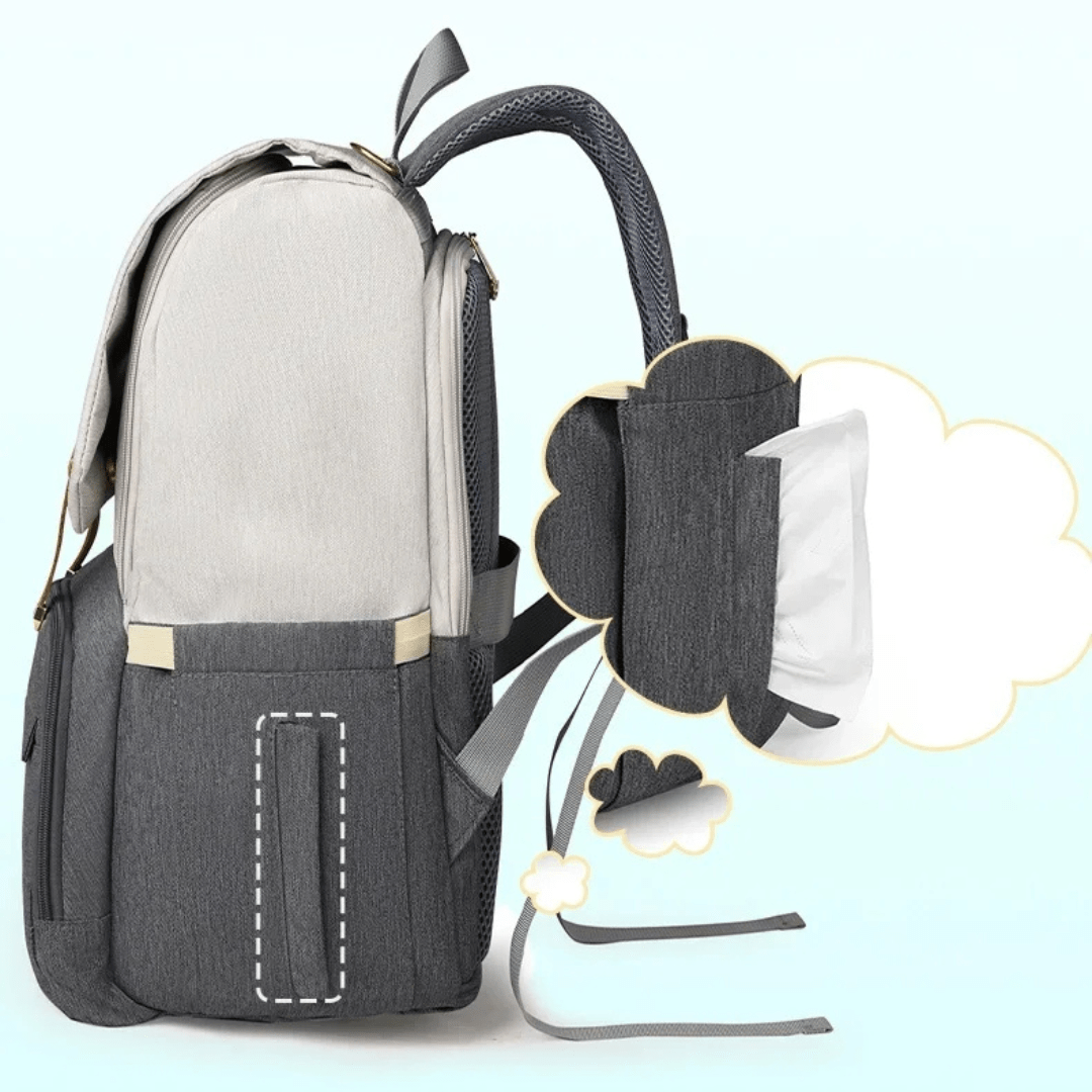 UrbanRobby™ – Stijlvolle Luierrugzak met 30L Capaciteit – Comfortabele Babyverzorgingstas