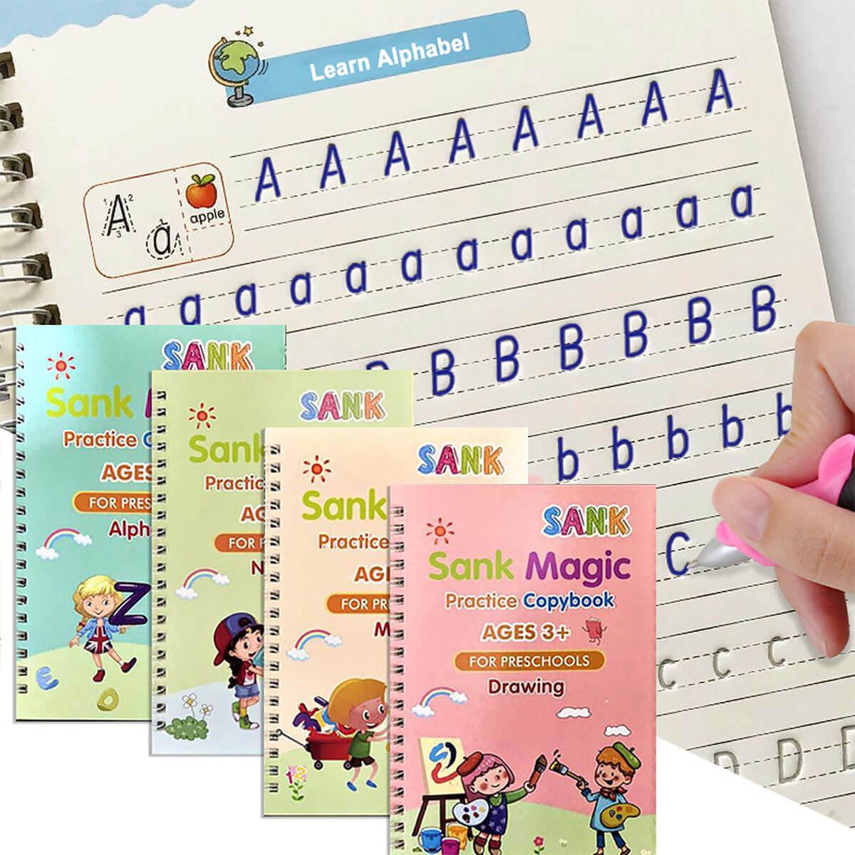 Oefenschrift Schrijven - Magische Oefenboekjes - Voor De Kleuterschool Vanaf 5 Jaar Jongens En Meisjes 4 Boekjes Pen Herbruikbare Schrijfboekjes Voor De Kleuterschool Letters Leren Leren Schrijven Cijfers Oefenschrift Schrijven - Magische Oefenboekjes - Voor De Kleuterschool Vanaf 5 Jaar Jongens En Meisjes 4 Boekjes Pen Herbruikbare Schrijfboekjes Voor De Kleuterschool Letters Leren Leren Schrijven Cijfers