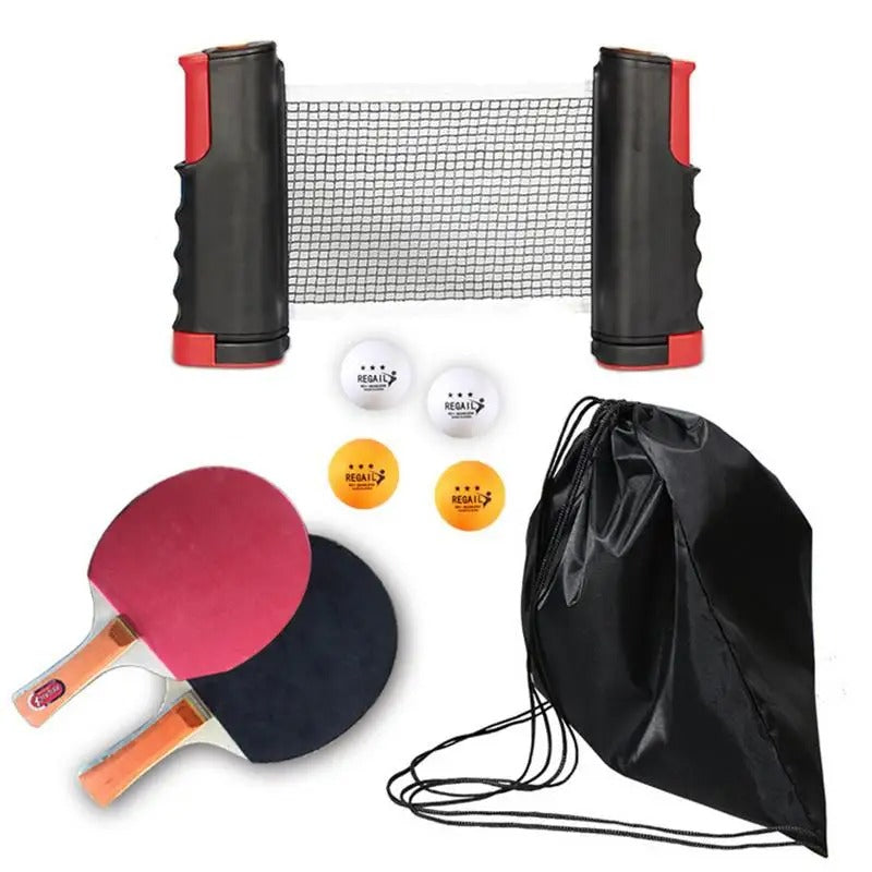 PingSetGo™ – Draagbare Tafeltennisset met Net – Overal Speelplezier