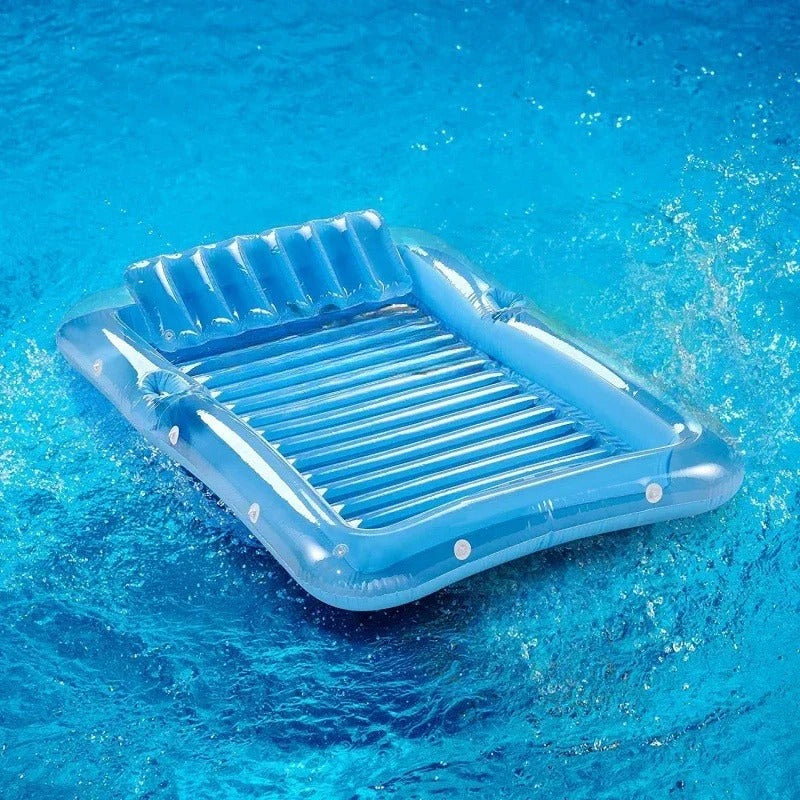 SunFloat™ – Luxe Opblaasbare Ligstoel – Zonnebaden in Eigen Tuin