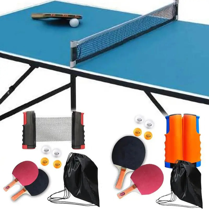 PingSetGo™ – Draagbare Tafeltennisset met Net – Overal Speelplezier