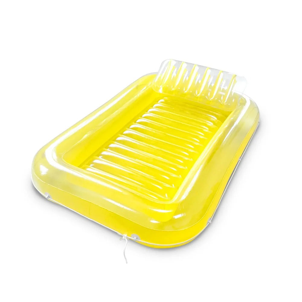 SunFloat™ – Luxe Opblaasbare Ligstoel – Zonnebaden in Eigen Tuin