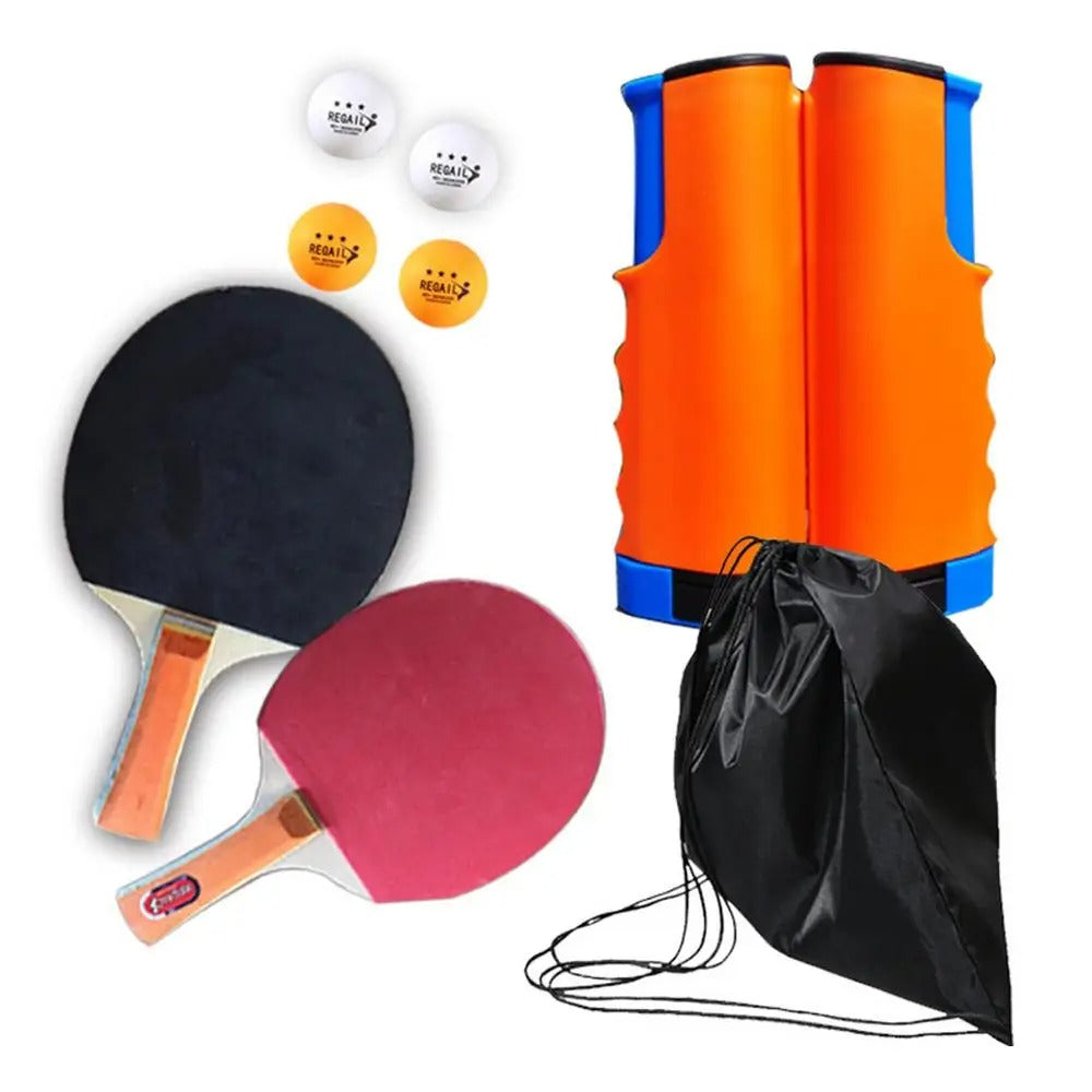 PingSetGo™ – Draagbare Tafeltennisset met Net – Overal Speelplezier