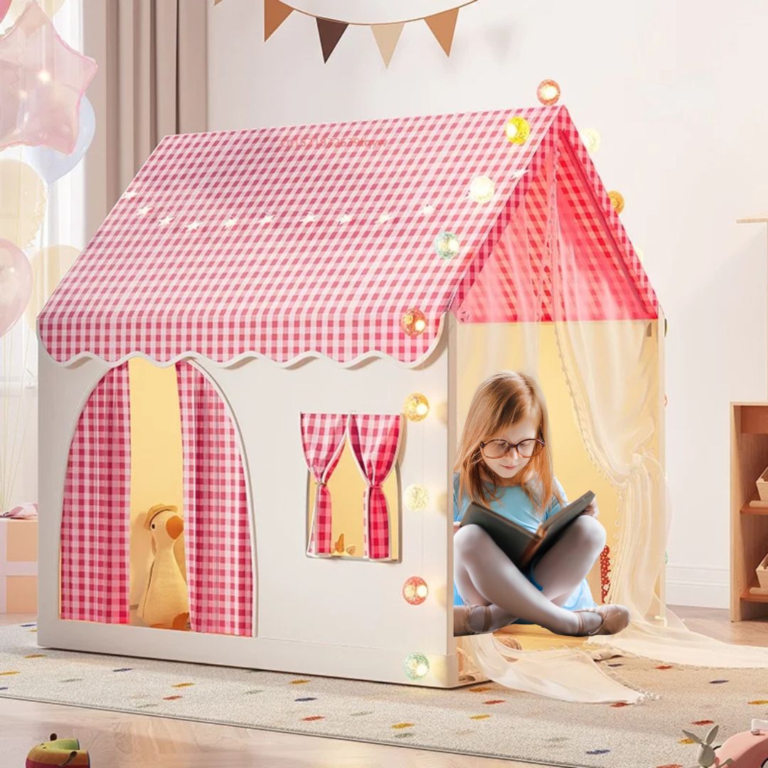 WonderHaven™ – Opvouwbaar Kinderhuisje met Deuren – Ruim Speelplezier Binnen & Buiten